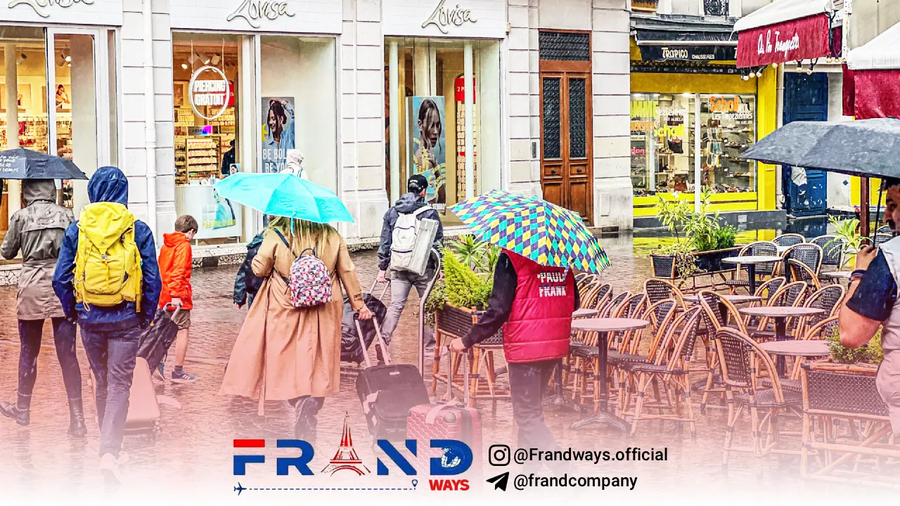 آب و هوای بارانی فرانسه
